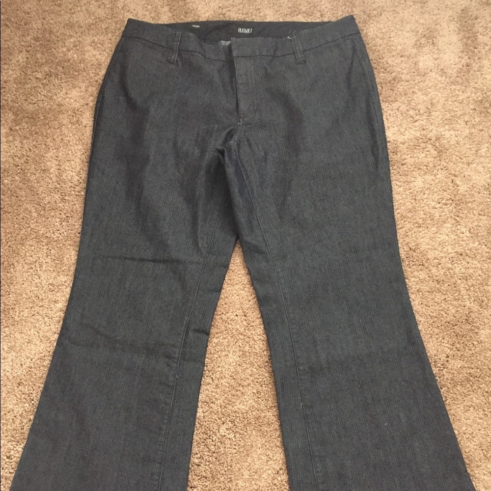 a.n.a dark denim trouser